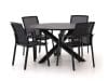 + 10 % Kassenrabatt | Bellagio Dranera/Lodola ø 130 cm Gartenmöbel-Set 5-teilig stapelbar