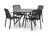 + 10 % Kassenrabatt | Bellagio Dranera/Sora ø 127 cm Gartenmöbel-Set 5-teilig stapelbar
