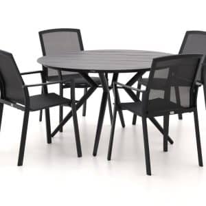 + 10 % Kassenrabatt | Bellagio Dranera/Sora ø 127 cm Gartenmöbel-Set 5-teilig stapelbar
