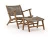 + 10 % Kassenrabatt | Bellagio Elcito Gartensessel mit Hocker
