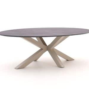 Bellagio Induno Ellips Gartentisch 240x120 cm