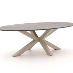 Bellagio Induno Ellips Gartentisch 240x120 cm