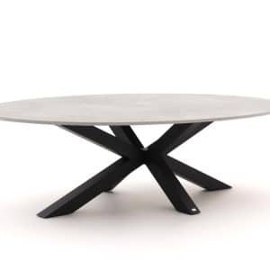 Bellagio Induno Ellips Low Dining Gartentisch 240x120 cm