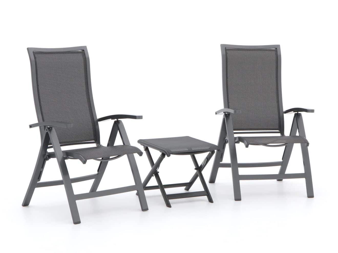+ 15 % Kassenrabatt | Bellagio Lugo/Bova Balkonmöbel-Set 3-teilig verstellbar