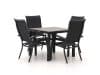 + 10 % Kassenrabatt | Bellagio Lugo/Fidenza 90 cm Gartenmöbel-Set 5-teilig stapelbar