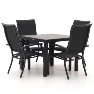 + 10 % Kassenrabatt | Bellagio Lugo/Fidenza 90 cm Gartenmöbel-Set 5-teilig stapelbar