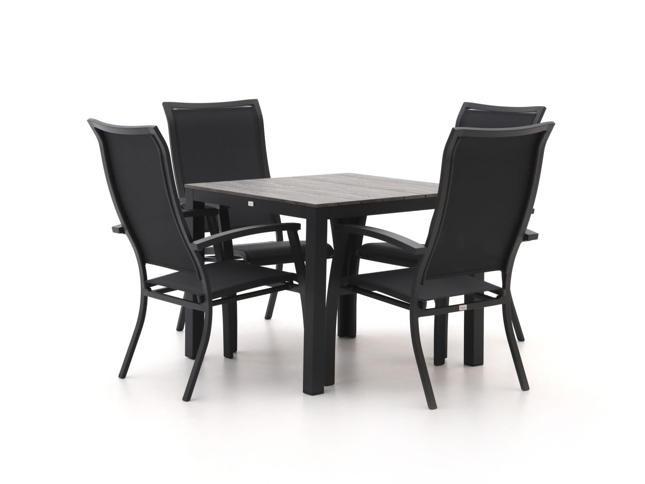 + 15 % Kassenrabatt | Bellagio Lugo/Fidenza 90 cm Gartenmöbel-Set 5-teilig stapelbar