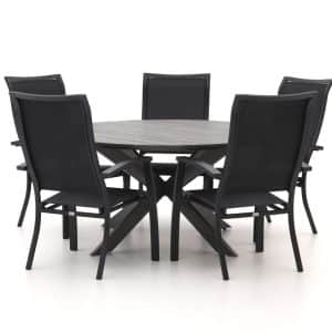 + 10 % Kassenrabatt | Bellagio Lugo/Fidenza ø 149 cm Gartenmöbel-Set 6-teilig stapelbar