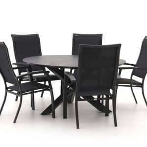 + 10 % Kassenrabatt | Bellagio Lugo/Lodola ø 150 cm Gartenmöbel-Set 6-teilig stapelbar