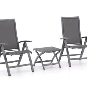 Bellagio Lugo/Pronto Balkonmöbel-Set 3-teilig verstellbar