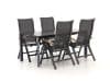 + 15 % Kassenrabatt | Bellagio Lugo/Sestino 160 cm Gartenmöbel-Set 5-teilig verstellbar