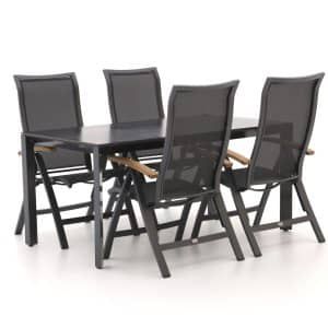 + 10 % Kassenrabatt | Bellagio Lugo/Sestino 160 cm Gartenmöbel-Set 5-teilig verstellbar