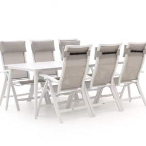 + 10 % Kassenrabatt | Bellagio Lugo/Sora 220 cm Gartenmöbel-Set 7-teilig verstellbar