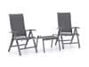 + 10 % Kassenrabatt | Bellagio Lugo/Stresa Balkonmöbel-Set 3-teilig verstellbar