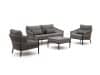 + 10 % Kassenrabatt | Bellagio Mineo Sessel-Sofa Lounge-Set 4-teilig