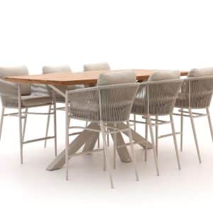 + 10 % Kassenrabatt | Bellagio Mineo/Induno Dänisch oval 220cm Gartenbar 7-Teilig