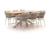 + 10 % Kassenrabatt | Bellagio Mineo/Induno Dänisch oval 220cm High Dining Gartenmöbel-Set 7-Teilig