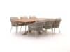 Bellagio Mineo/Induno Dänisch oval 240cm Gartenmöbel-Set 7-Teilig