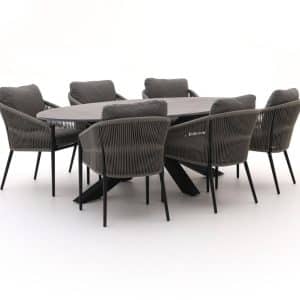 + 10 % Kassenrabatt | Bellagio Mineo/Induno Ellips 240 cm Gartenmöbel-Set 7-teilig