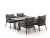 + 10 % Kassenrabatt | Bellagio Nova Siri/Fidenza 160 cm Gartentisch Lounge-Set 5-teilig
