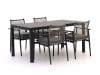 + 10 % Kassenrabatt | Bellagio Pizzoli/La Fonte 160 cm Gartenmöbel-Set 5-Teilig Stapelbar