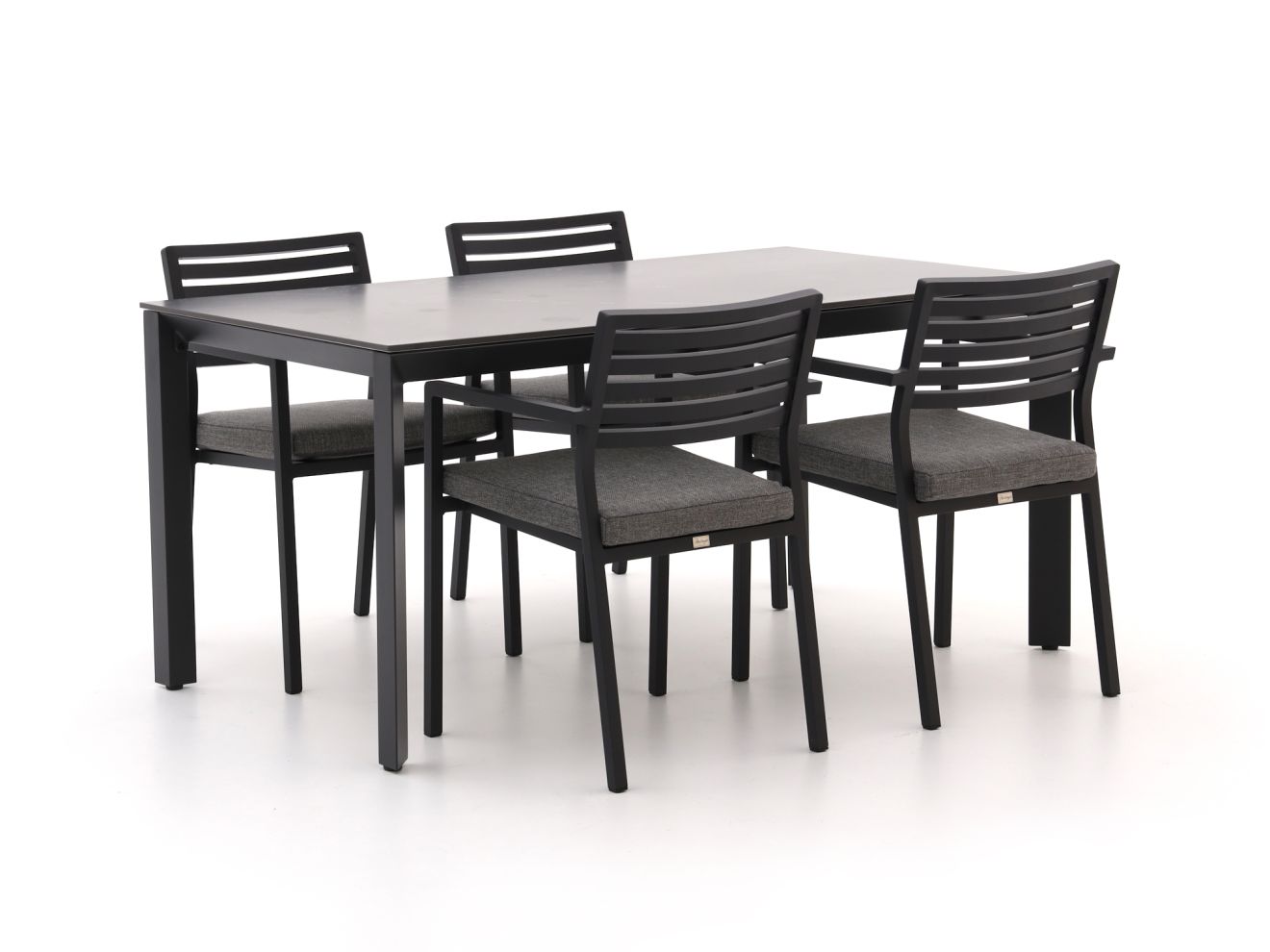 + 10 % Kassenrabatt | Bellagio Rumo/Sestino 160 cm Gartenmöbel-Set 5-teilig stapelbar