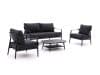 + 10 % Kassenrabatt | Bellagio Valli Sessel-Sofa Lounge-Set 4-teilig
