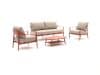 + 10 % Kassenrabatt | Bellagio Valli Sessel-Sofa Lounge-Set 4-teilig