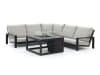 + 10 % Kassenrabatt | Bellagio Vezzano/Cosi 100 cm Ecklounge-Set mit Feuertisch 4-teilig