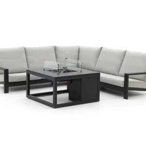 + 10 % Kassenrabatt | Bellagio Vezzano/Cosi 100 cm Ecklounge-Set mit Feuertisch 4-teilig