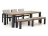+ 10 % Kassenrabatt | Bellagio Vezzano/ROUGH-X 240 cm Gartenmöbel-Set mit Bank 5-teilig