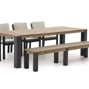 + 10 % Kassenrabatt | Bellagio Vezzano/ROUGH-X 240 cm Gartenmöbel-Set mit Bank 5-teilig