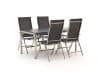 + 10 % Kassenrabatt | Bernstein Freiburg/Koblenz 160cm Gartenmöbel-Set 5-teilig verstellbar