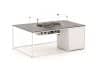 + 10 % Kassenrabatt | Cosidesign Line Lounge Feuertisch 120x80x47cm