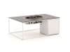 + 10 % Kassenrabatt | Cosidesign Line Lounge Feuertisch 120x80x47cm