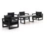 + 10 % Kassenrabatt | Forza Calleo/Fidenza 160 cm Sessel Lounge-Set 5-teilig
