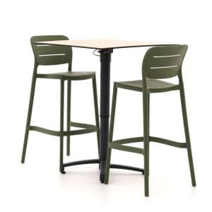 + 10 % Kassenrabatt | Forza Pazzia/Canzo 70 cm Gartenbar-Set  3-teilig stapelbar verstellbar