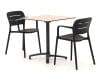 + 10 % Kassenrabatt | Forza Pazzia/Canzo 70 cm Gartenmöbel-Set 3-teilig stapelbar