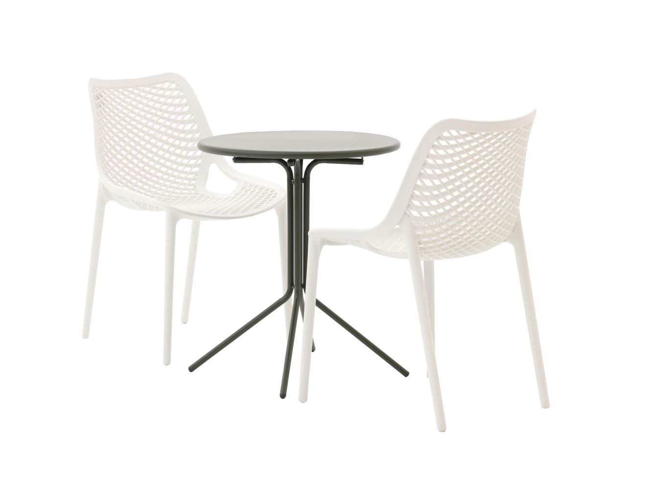 + 10 % Kassenrabatt | Forza Ripi/Aziano ø 60 cm Balkon-Set 3-teilig stapelbar