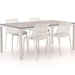 + 10 % Kassenrabatt | Forza Ripi/Fidenza 183 cm Gartenmöbel-Set 5-teilig stapelbar