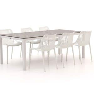 + 10 % Kassenrabatt | Forza Ripi/Fidenza 220 cm Gartenmöbel-Set 7-teilig stapelbar