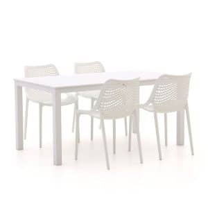 + 10 % Kassenrabatt | Forza Ripi/Menzano 160 cm Gartenmöbel-Set 5-teilig stapelbar
