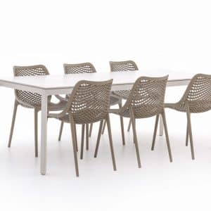 + 15 % Kassenrabatt | Forza Ripi/Sestino 220 cm Gartenmöbel-Set 7-teilig stapelbar