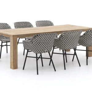 + 10 % Kassenrabatt | Hartman Delphine/ROUGH-X 240 cm Gartenmöbel-Set 7-teilig
