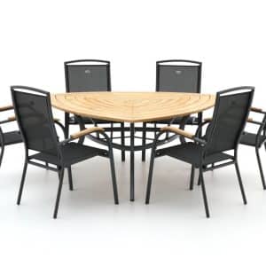 + 10 % Kassenrabatt | Hartman Raffaelo/Triangular 170 cm Gartenmöbel-Set 7-teilig stapelbar