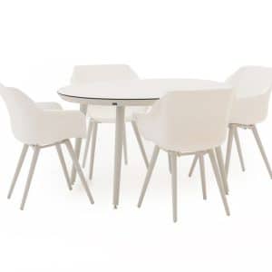+ 10 % Kassenrabatt | Hartman Sophie Studio ø 128 cm Gartenmöbel-Set 5-teilig