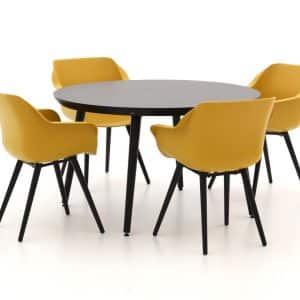 + 10 % Kassenrabatt | Hartman Sophie Studio ø 128 cm Gartenmöbel-Set 5-teilig