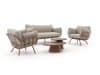 + 10 % Kassenrabatt | Hartman Toscana Sessel-Sofa Lounge-Set 5-teilig
