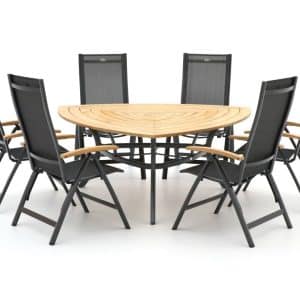 + 10 % Kassenrabatt | Hartman Troy/Triangular 170 cm Gartenmöbel-Set 7-teilig verstellbar