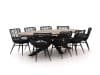 + 10 % Kassenrabatt | Intenso Asti/Rough-Y Ellips 280 cm Gartenmöbel-Set 9-teilig